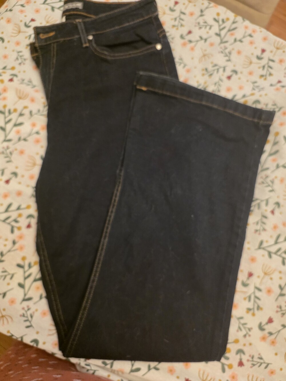 St. John's Bay Dark Blue Boot-Cut Jeans